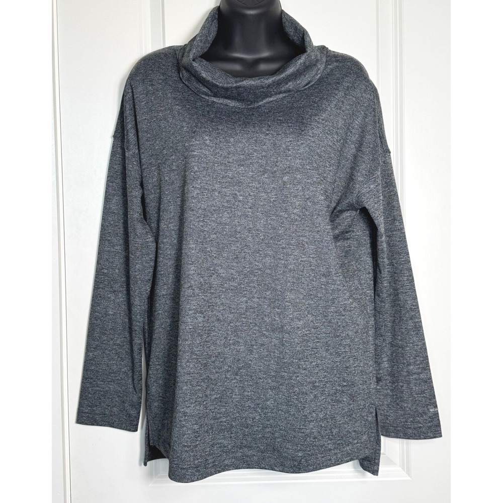 Columbia Women's‎ Gray Heathered Cowl Neck Long Sleeve Pullover Top Size S